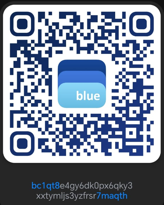 Qr liboadictos blue wallet