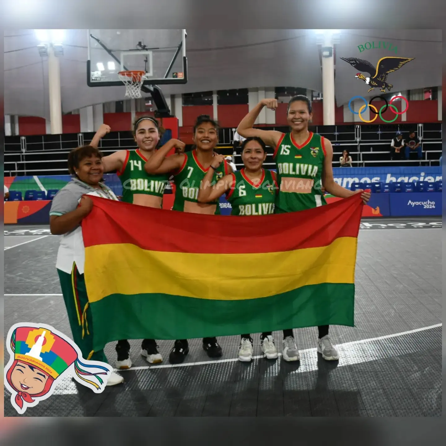 Bolivia empieza con triunfo en damas en el 3×3 y los varones con 2 derrotas